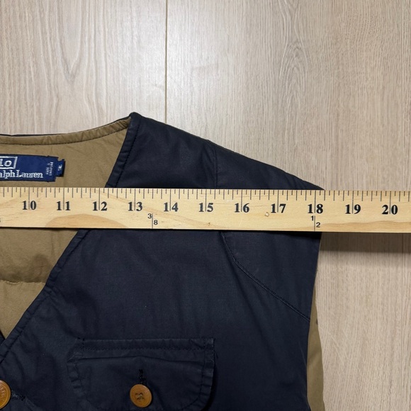 Vintage Polo Ralph Lauren Utility Hunting Goose Down Puffer Vest Mens Medium 80s - Picture 12 of 12